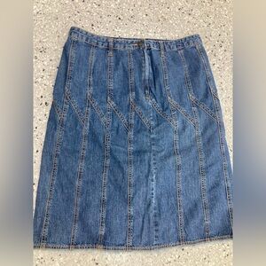 Denim Blue Women's Skirt size 13. Y2 BLU 100% cotton